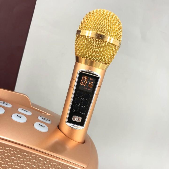 Loa Bluetooth kèm micro hát karaoke Không dây JVJ SD306 PLUS bản 2020 - Hàng Chính Hãng