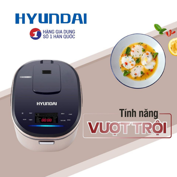 Nồi Cơm Điện Cao Tần Điện Tử Hyundai 2200G Dung Tích