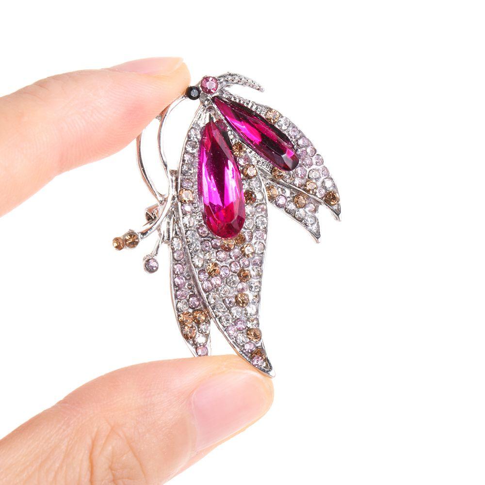 ☆YOLA☆ Korean-Style Pins Fashion Butterfly Brooch Sweater Scarf Wedding Elegant Clothing Accessories Alloy