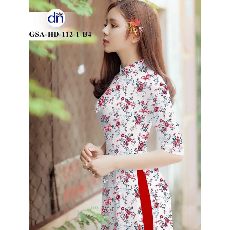 Vải áo dài hoa nhí