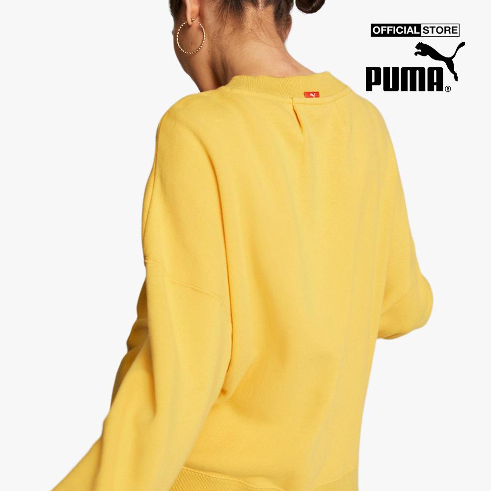 PUMA - Áo sweatshirt nữ cổ tròn tay dài Infuse 535647