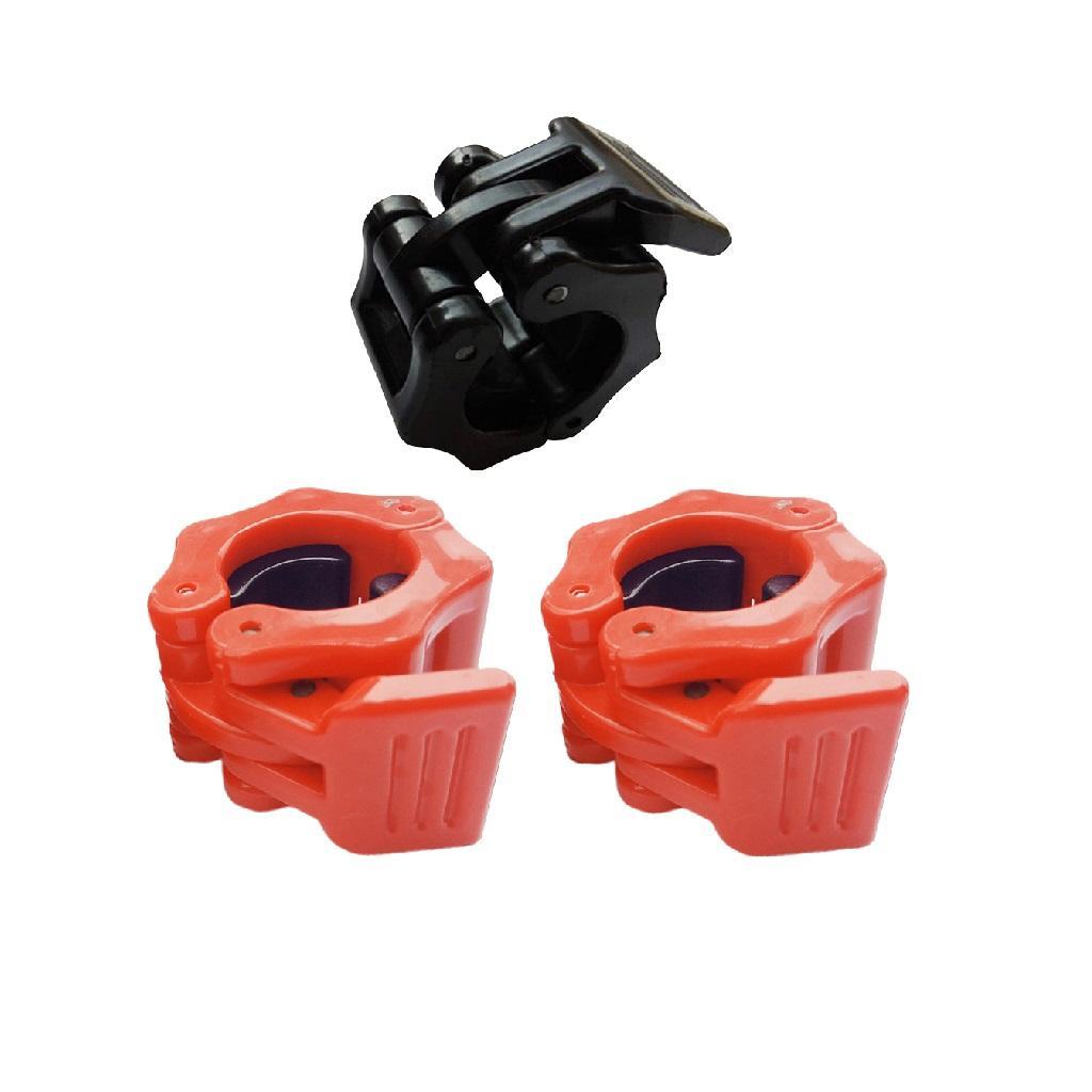 3 Pcs Durable Dumbbell Clamp Collars Barbell Lock Gym Weightlifting Bar Clip