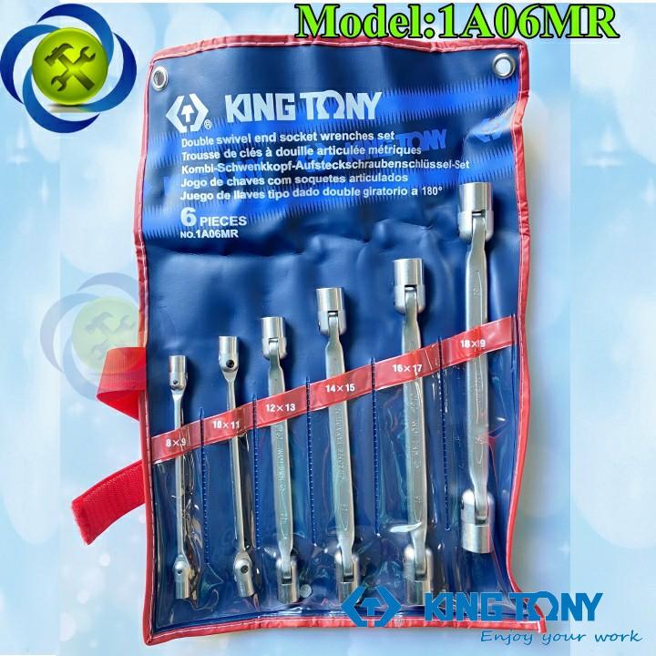 Bộ cờ lê 2 đầu lắc léo Kingtony 1A06MR 6 cây