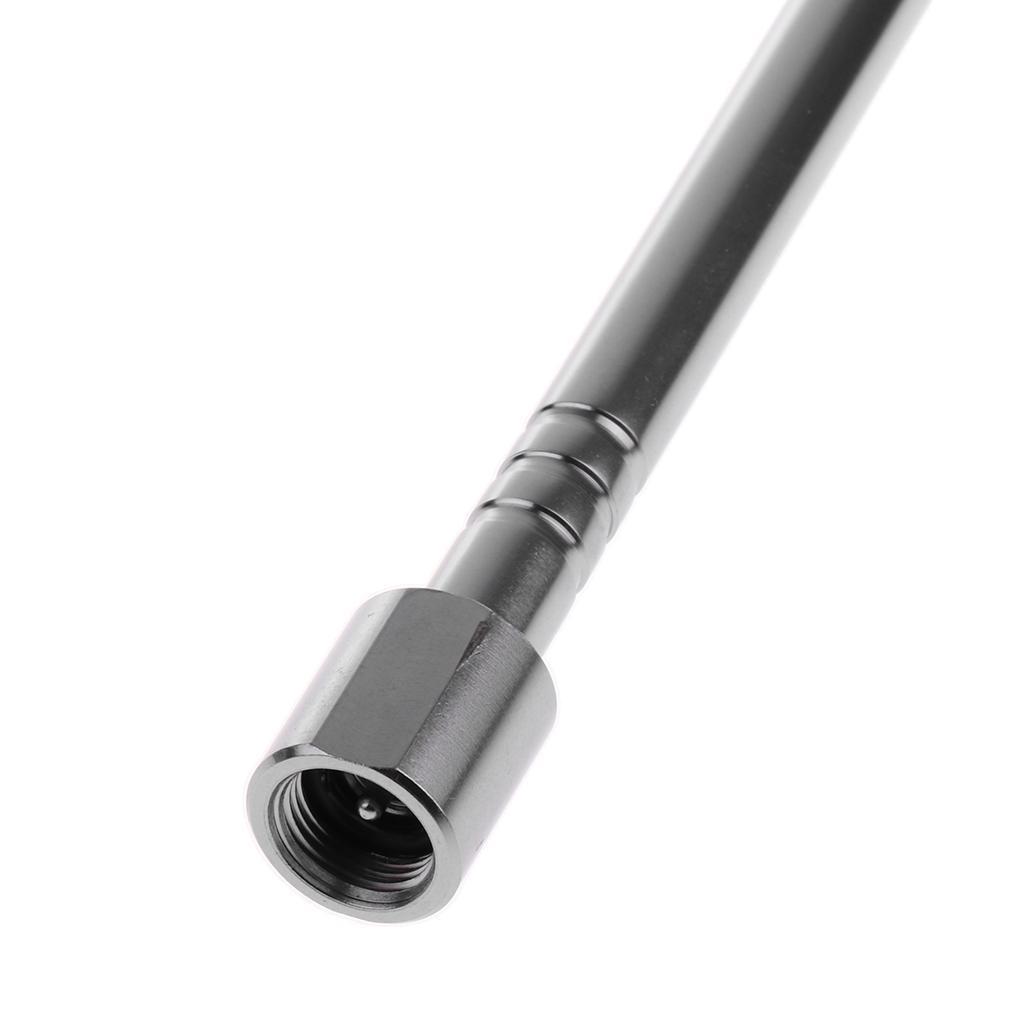 2pcs Aluminum Alloy Screw Type Gas Lantern Pole for Camping Hiking Picnic BBQ 20.5cm