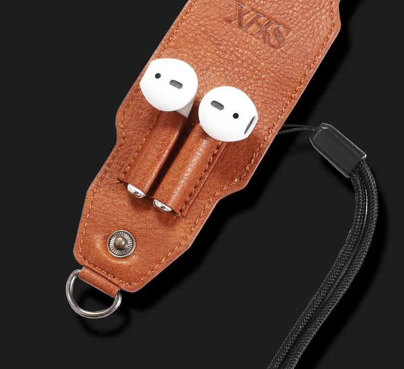 Bao Da Kai Leather Dành cho Airpods 1/2 Kèm Túi Đựng Tai nghe- Hàng Chính Hãng