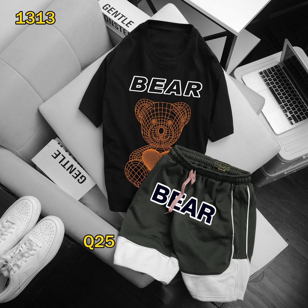 Set bộ quần , áo thun unisex nam, nữ tay lở from rộng ,áo phông cotton oersize giá rẻ BIKEN