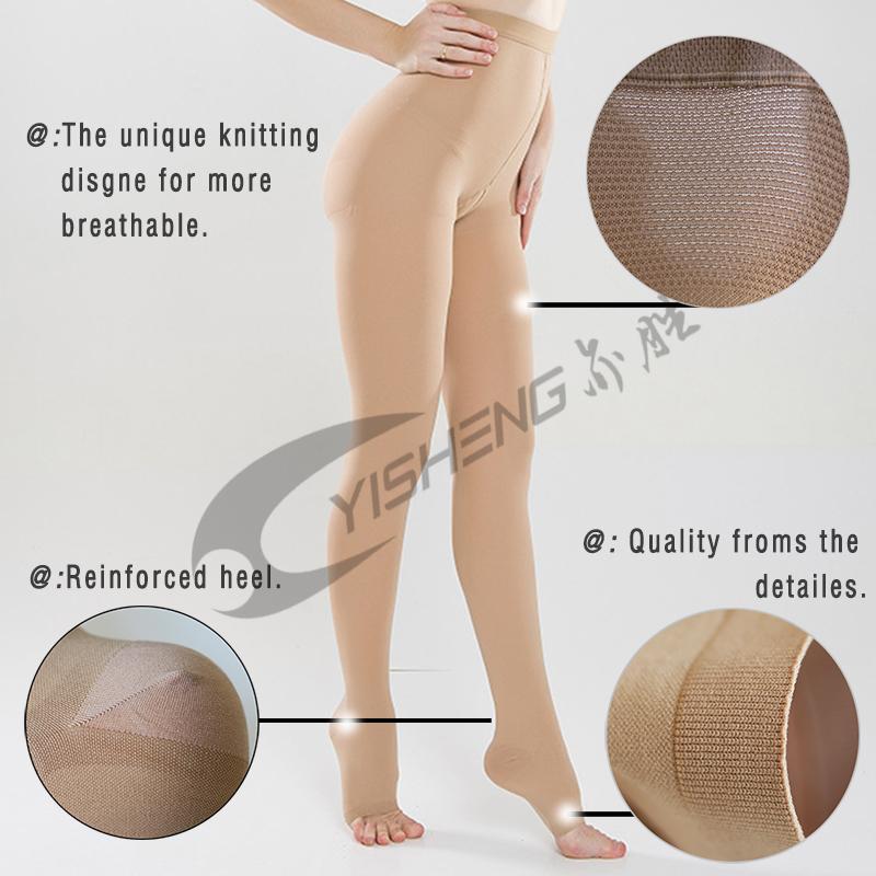 Findcool Nén Quần 20-30mmHg Y Tế Vớ Áp Nylon Quần Nén Cổ Stovepipe Vớ