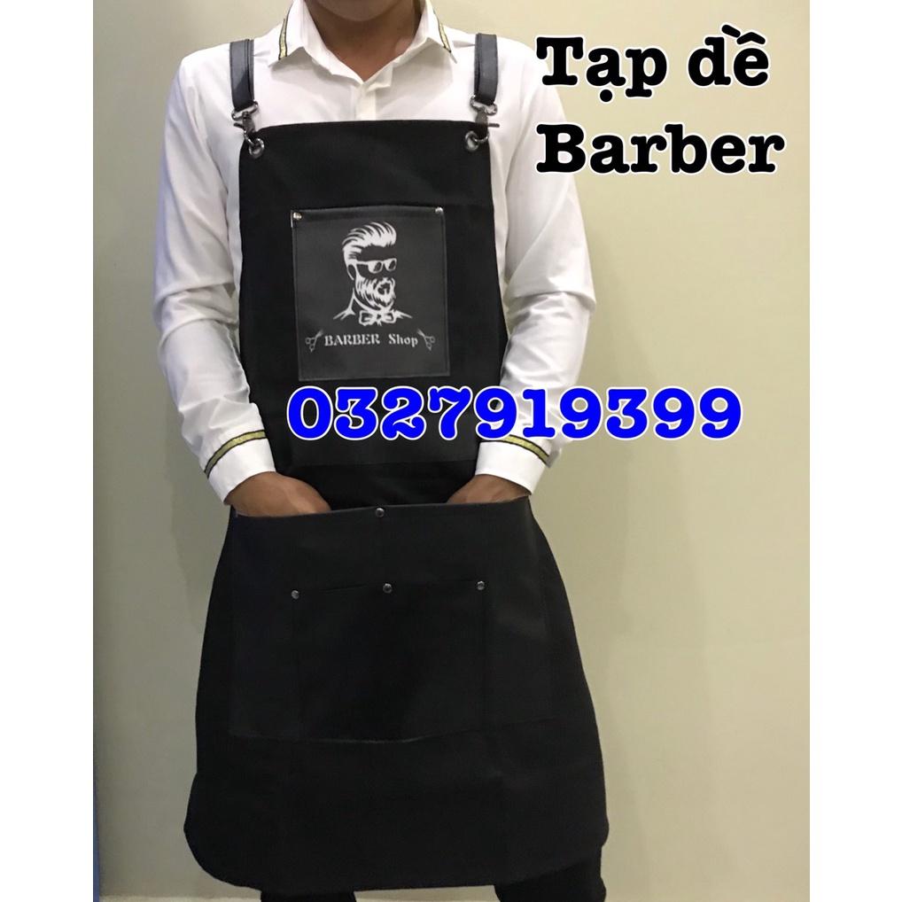 Tạp dề bò BARBER mặc cắt tóc