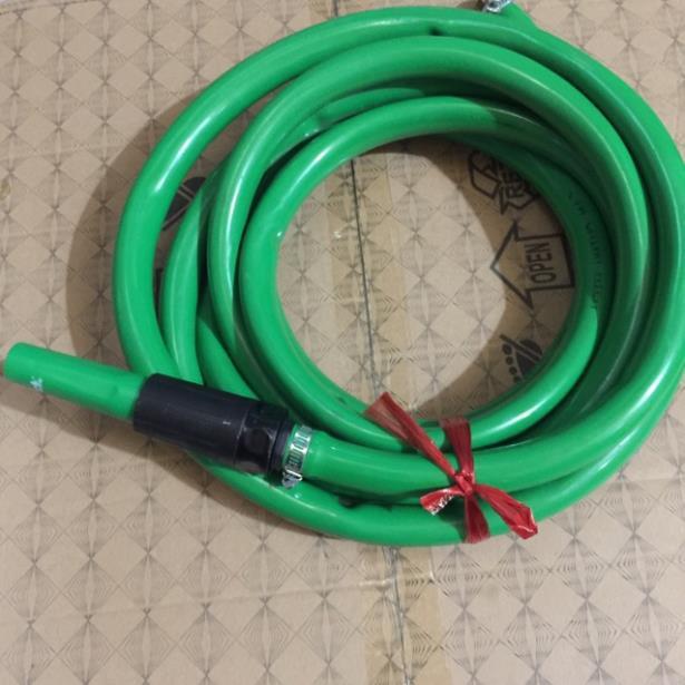 COMBO 10 mét dây bơm nước tưới cây rửa xe kèm đầu vòi và 2 đai xiết