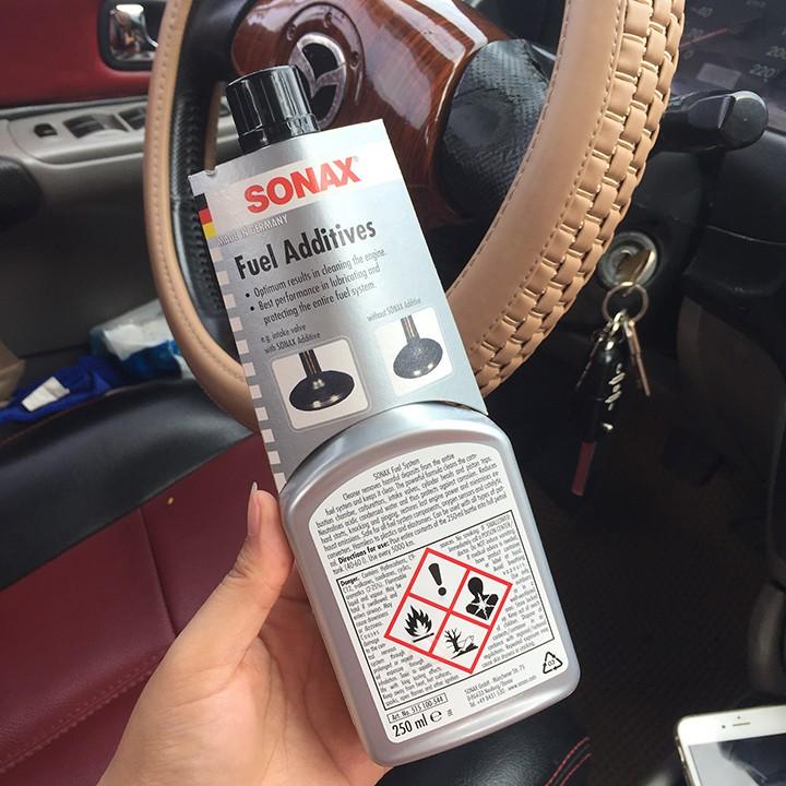 Phụ Gia Làm Sạch Hệ Thống Xăng Cho Xe Máy Xăng Sonax Fuel System Cleaner - HD