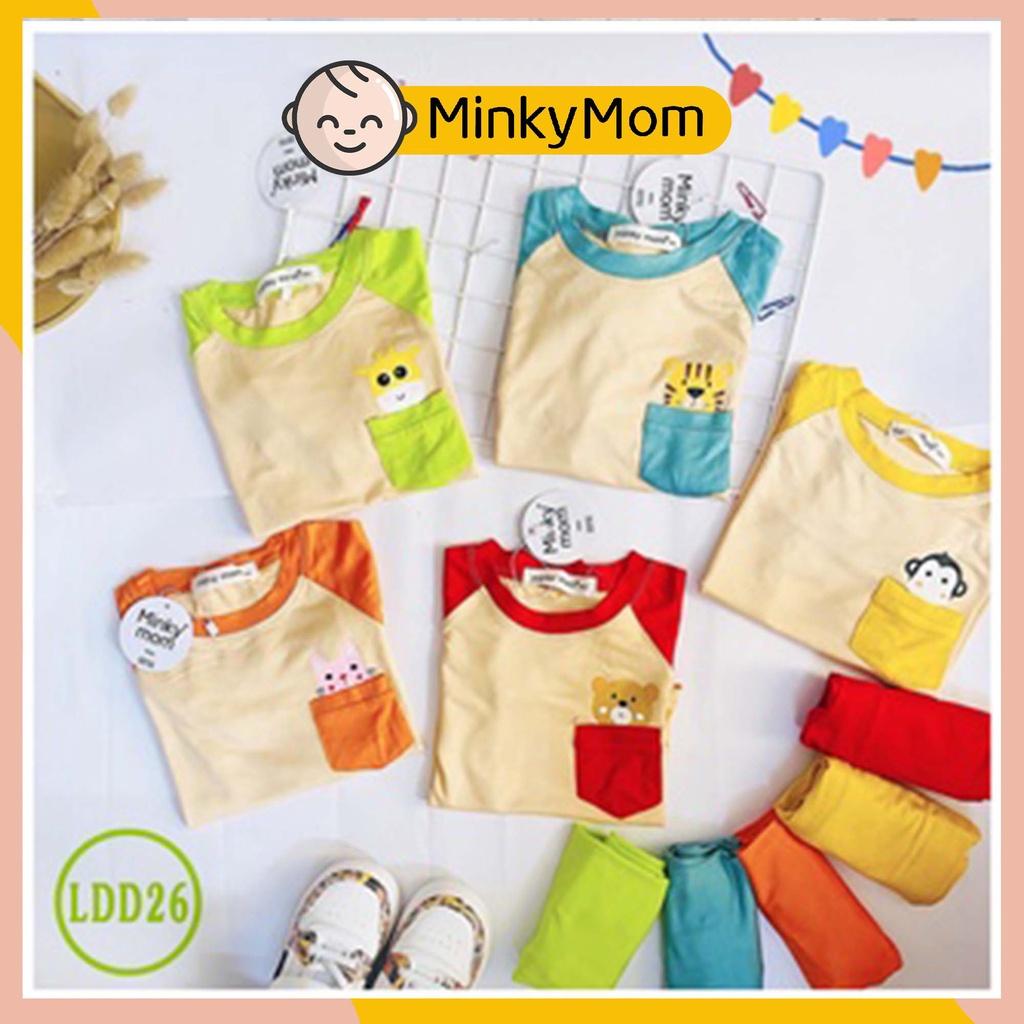 Bộ Dài Tay Cho Bé LDD26 Đồ Bộ Thun Lạnh Cao Cấp Mềm Mịn Thoáng Mát Hàng Chuẩn Loại 1 MINKY MOM