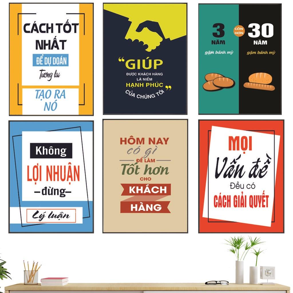 Tranh Slogan Tạo Động Lực - Tranh Tráng Gương Cao Cấp Treo Tường Phòng Làm Việc