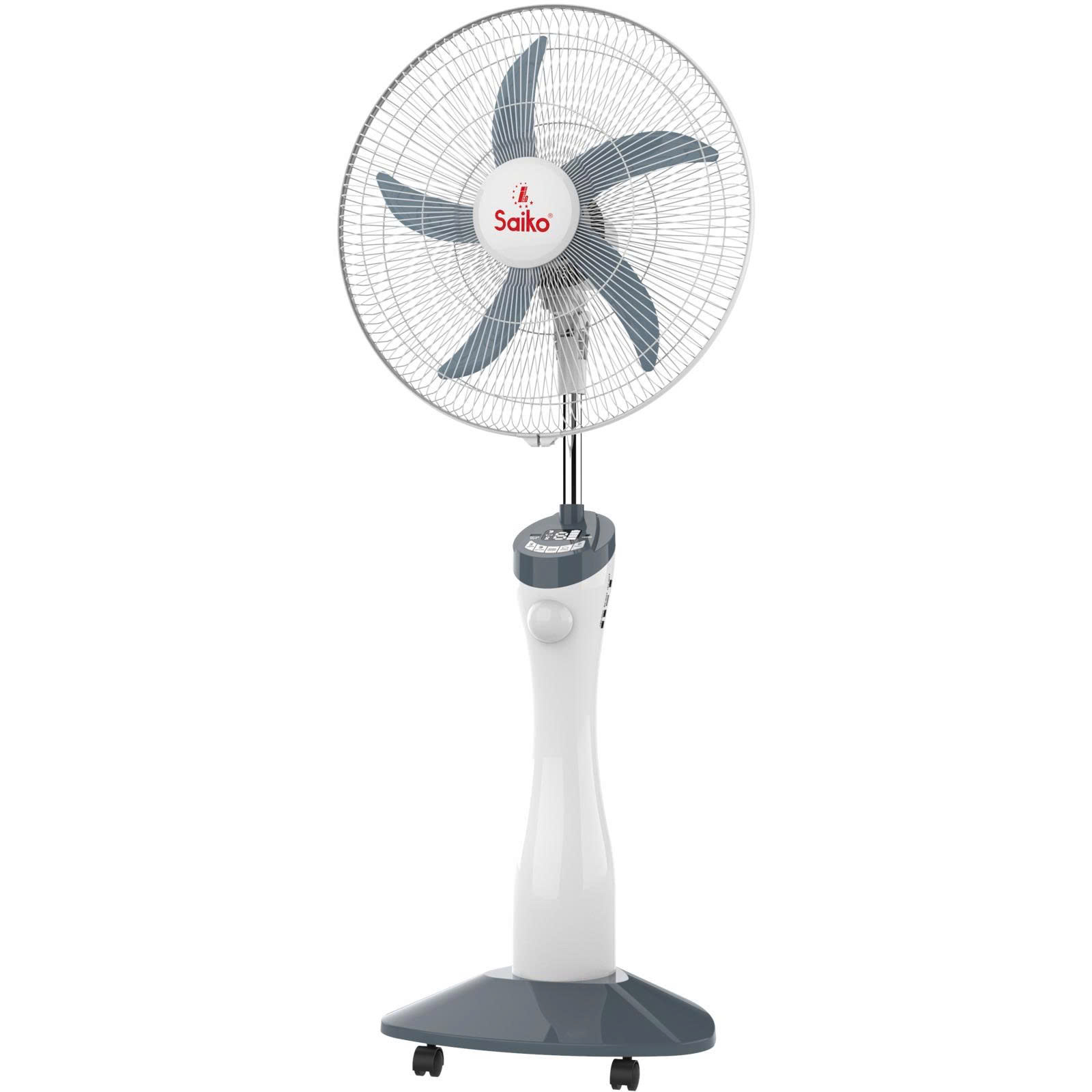 Quạt Sạc Tích Điện Năng Lượng Mặt Trời Saiko RF-818A hàng chính hãng