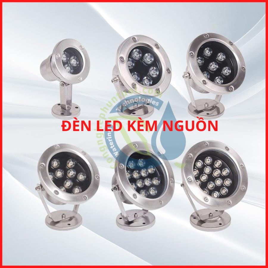 Đèn Led Âm Nước KÈM NGUỒN Chiếu Hồ Cá Koi - Điện Áp 12V và 24V - Chống Nước Ip 68 - Đủ Công Suất Ánh Sáng