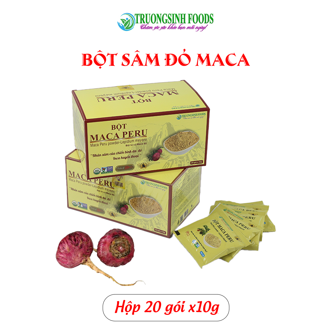 Hộp Sâm Bột Maca Peru  Đỏ - Lepidium Meyenii 