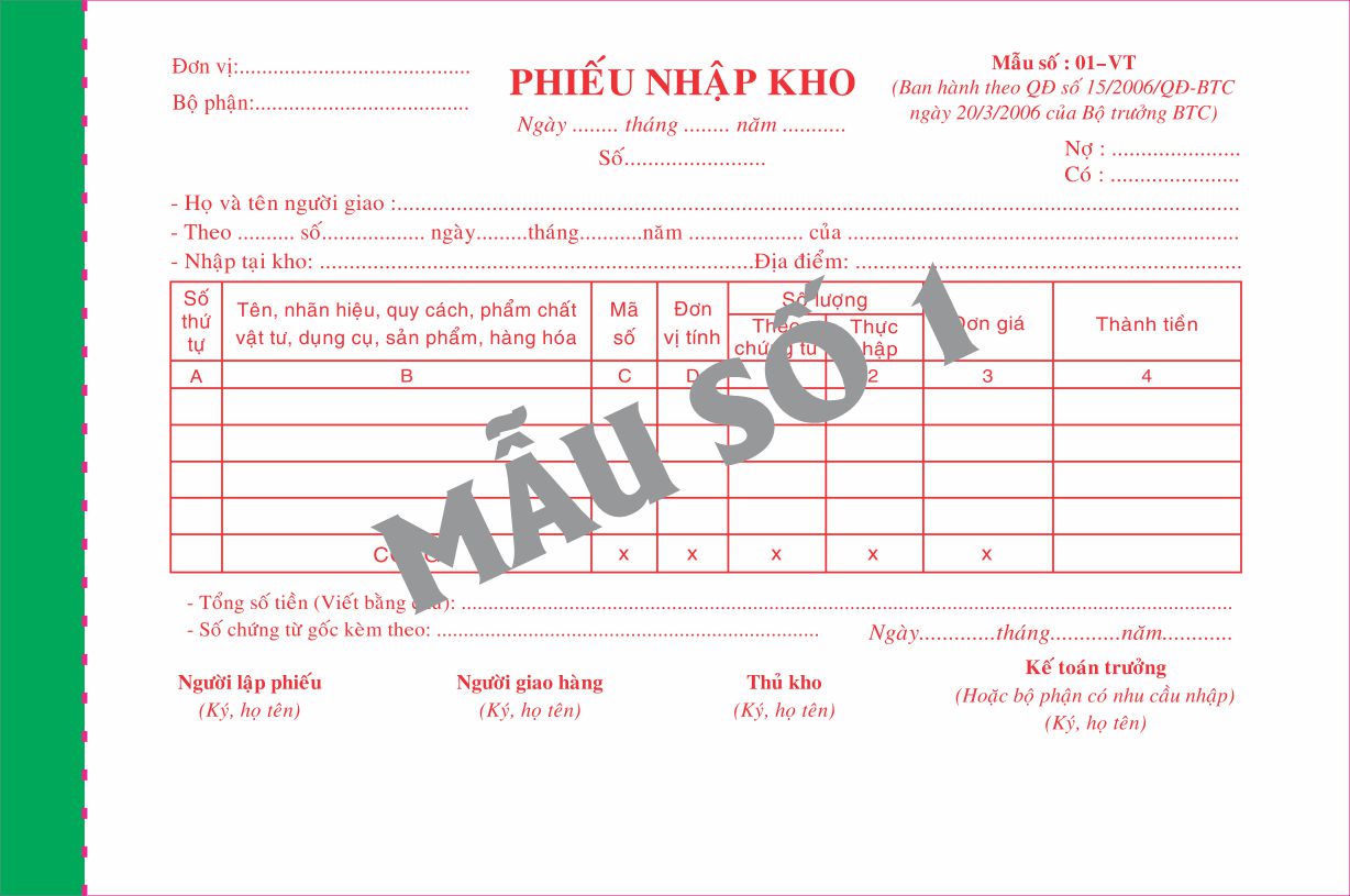 Phiếu Nhập Kho 1 liên-block 10-chọn mẫu in tên