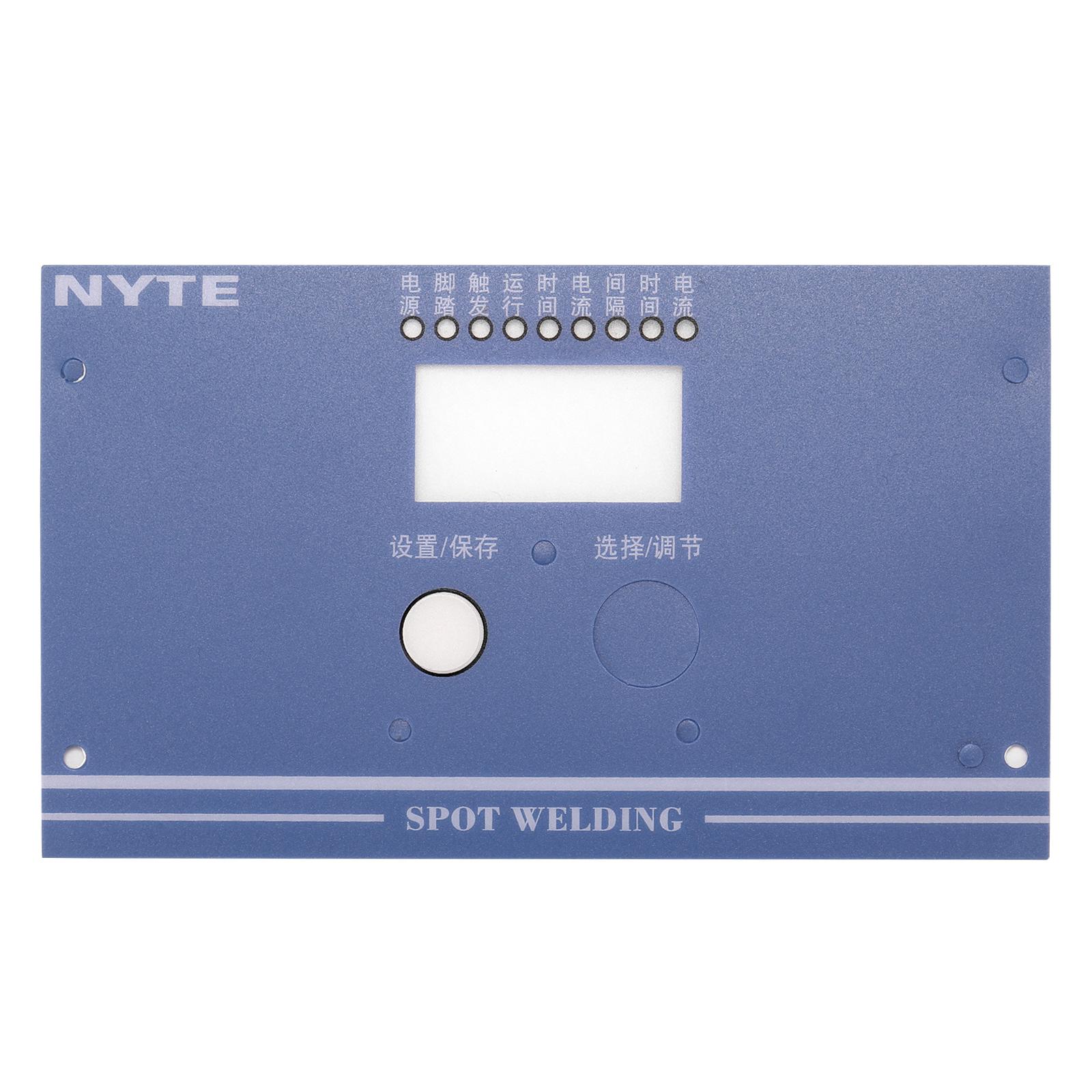 NY-D02 1set Panel Film for Digital Spot Welding Time and Current Controller Welders