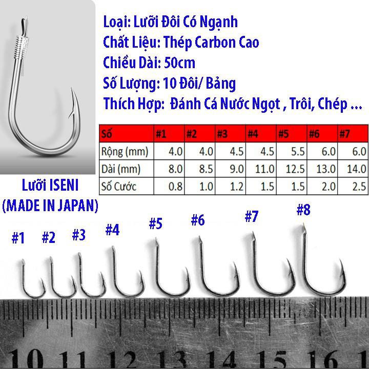 Lưỡi Câu Cá Đôi Buộc Sẵn Chuyên Câu Đài,Cách buộc lưỡi câu cá,Lưỡi câu đài LC-2