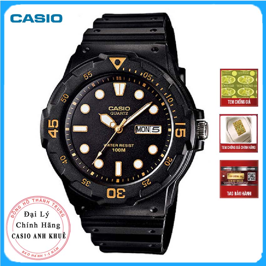 Đồng hồ nam Casio dây nhựa MRW-200H-1EVDF (45mm)