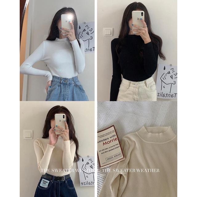 ÁO LEN TĂM CỔ 3 PHÂN SIÊU XINH