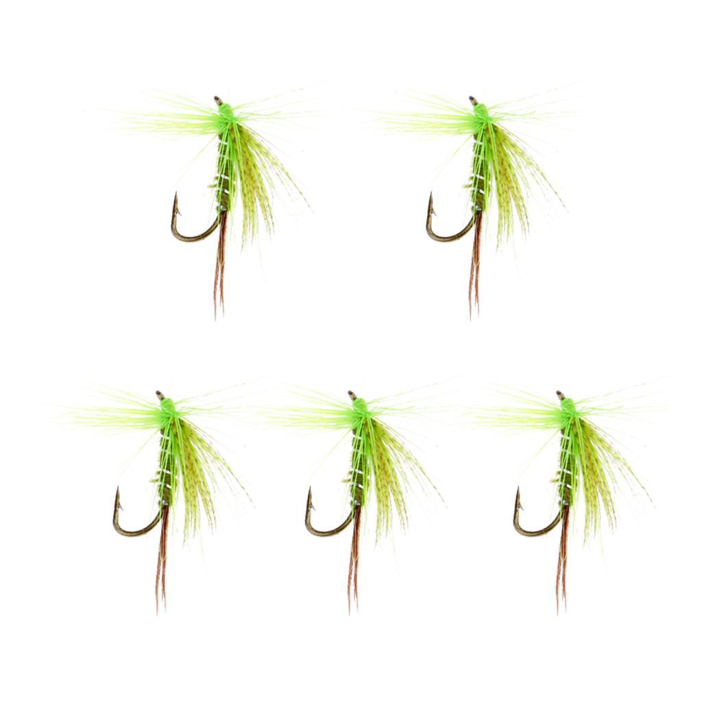 5Pcs Wet Flies Fishing Tackle Artificial Insect Fly Fishing Lures Bait Flies