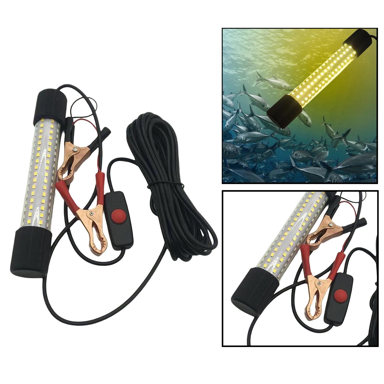 Aluminum LED Submersible Fishing Light Underwater Lamp Night Fishing