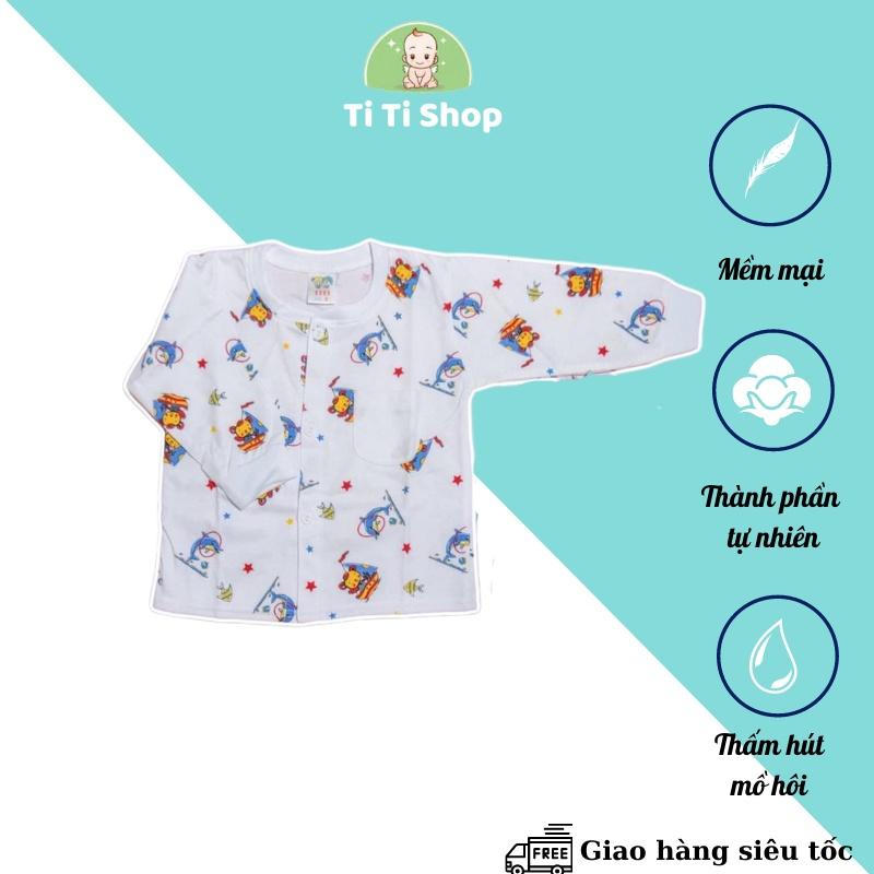 Set áo quần trẻ em sơ sinh họa  tiết cá heo - trắng - dành cho trẻ 3 - 9kg