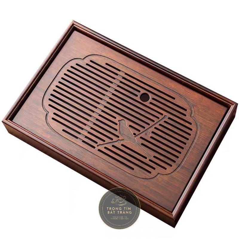 Khay Trà Tre Cao Cấp Chữ Nhật Lớn Kích Thước 42*25*3 KT 26