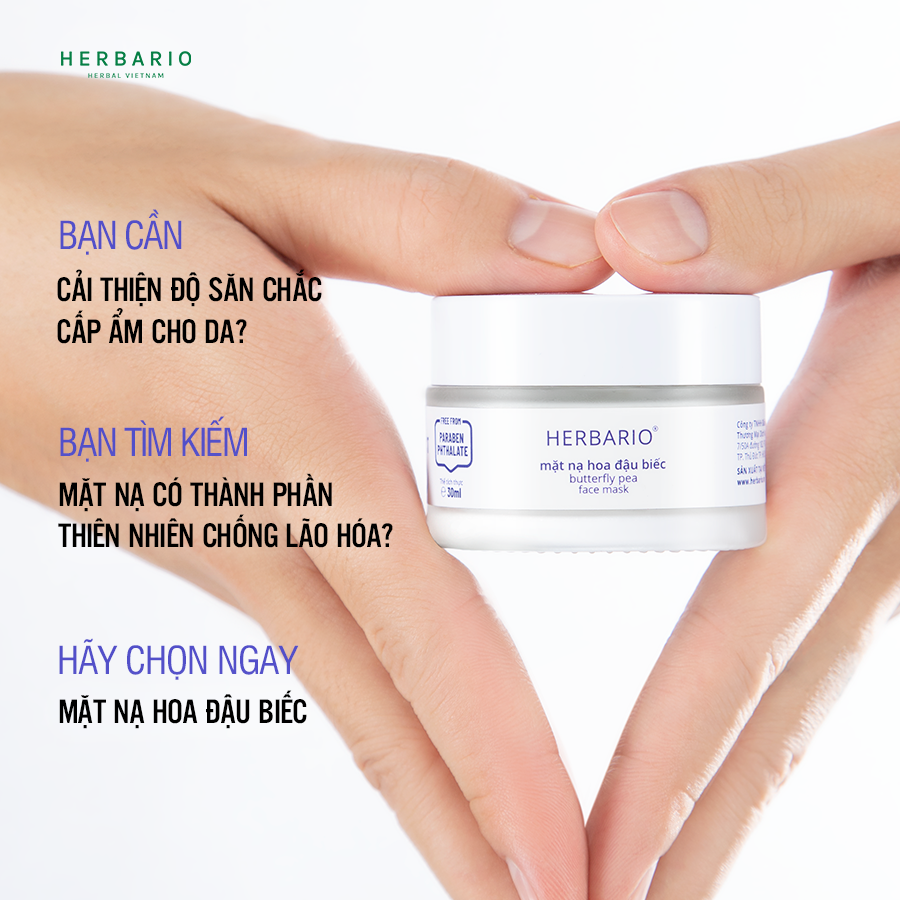 Mặt nạ Hoa đậu biếc Herbario 30ml