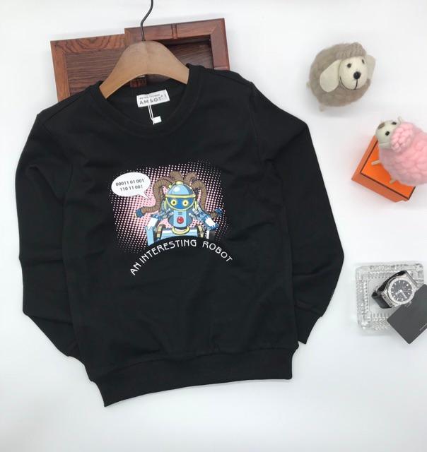 Áo nỉ da cá bé trai siz đại cho bé từ 25 cân đến 60 cân