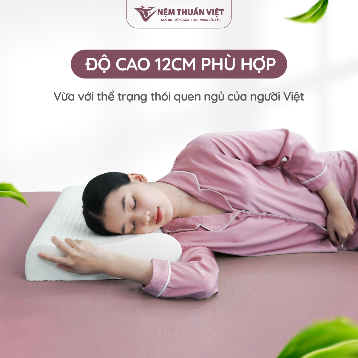 Gối Nằm Cao Su Thuần Việt - Thiết Kế Lượn Sóng, Êm Ái, Giảm Đau Gáy Cổ