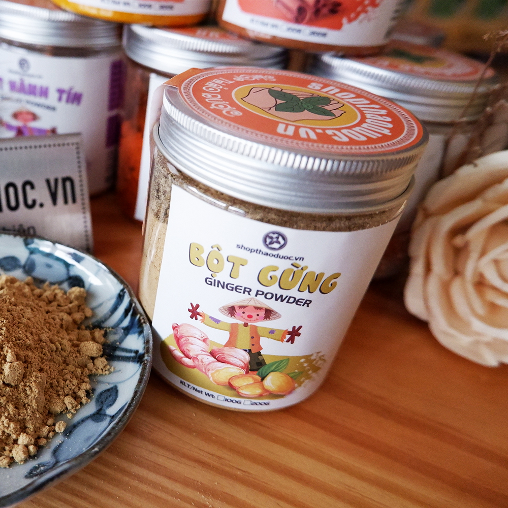 Bột Gừng Sấy Lạnh Shopthaoduoc 100g - Bột Gừng Nguyên Chất 100%