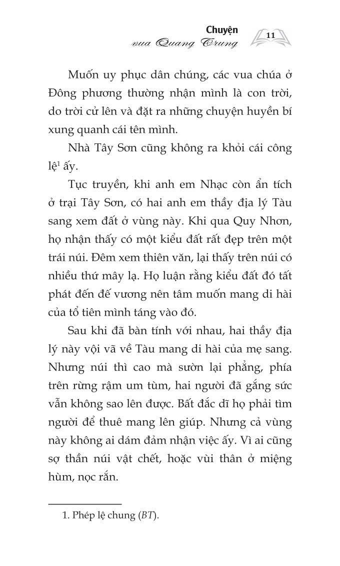 Chuyện Vua Quang Trung - bản in 2024
