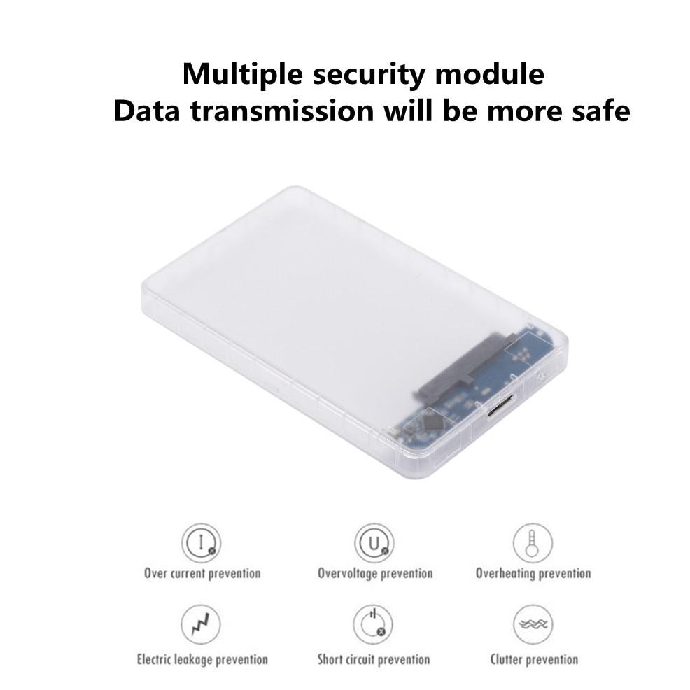 2.5 inch Frosted HDD SSD Case SATA III to USB 3.0 Hard Drive Disk Enclosure Support 2TB Mobile External HDD for Laptop PC