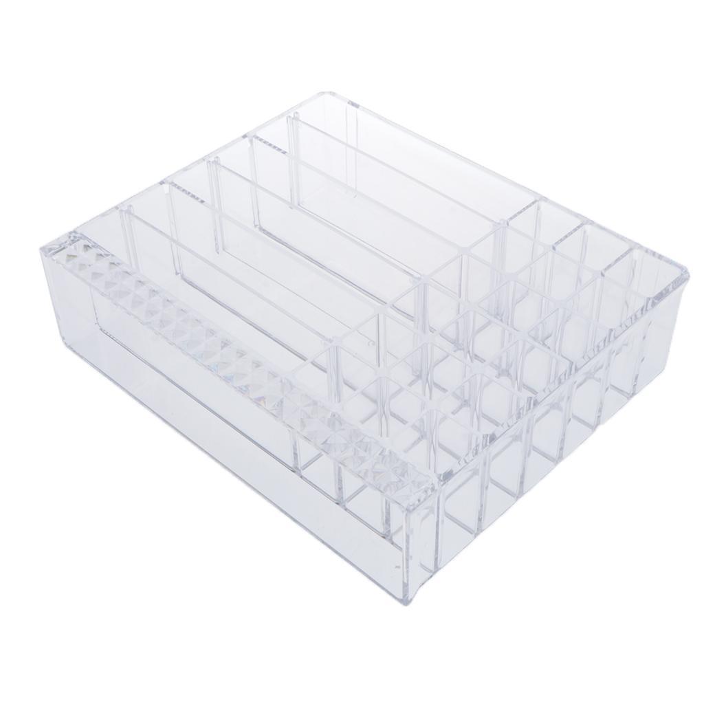 Cosmetic Organizer Clear Acrylic Makeup Box Display Perfume Jewellery Holder