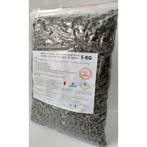 PHÂN GÀ HỮU CƠ - BAO 5KG - SẢN PHẨM CAO CẤP CHO MỌI LOẠI CÂY TRỒNG