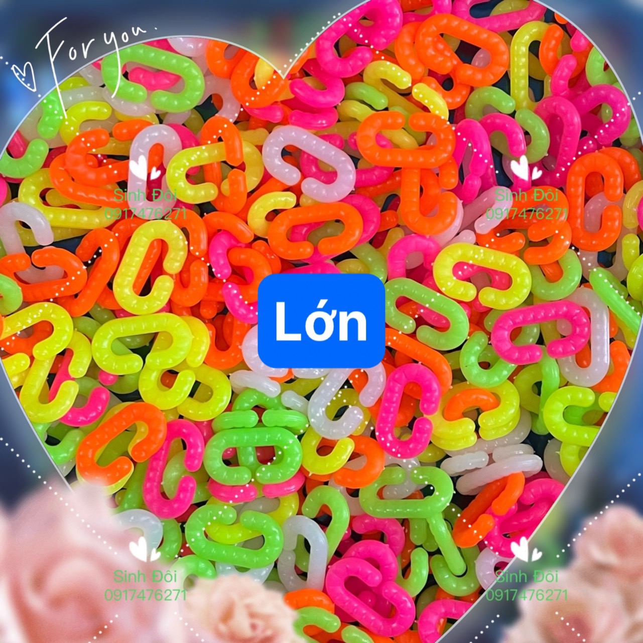 100 gram nút chữ C size lớn - đồ chơi lắp ráp dây xích nhựa - đồ chơi lắp ráp thông minh