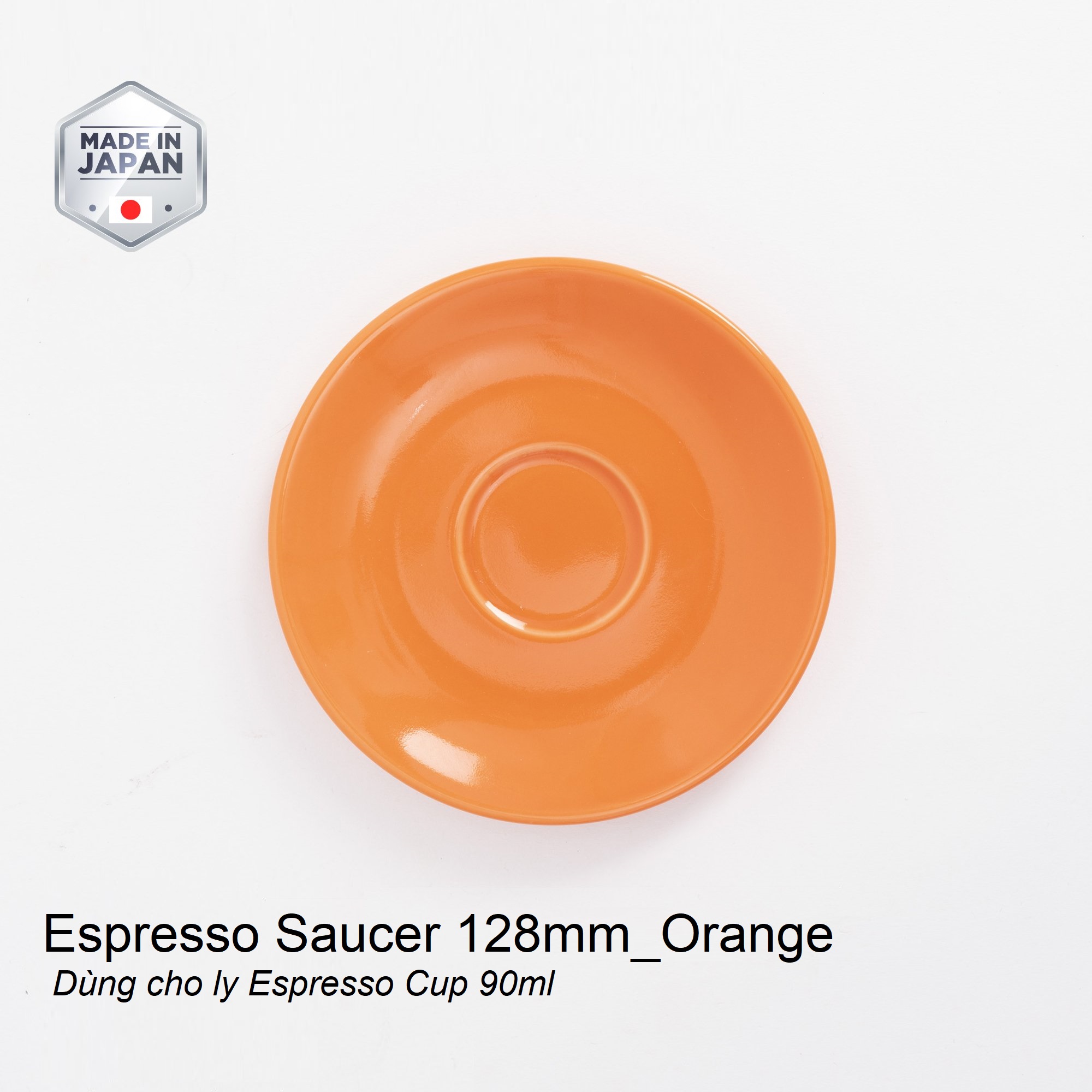 Đĩa sứ Origami Espresso Saucer 128mm