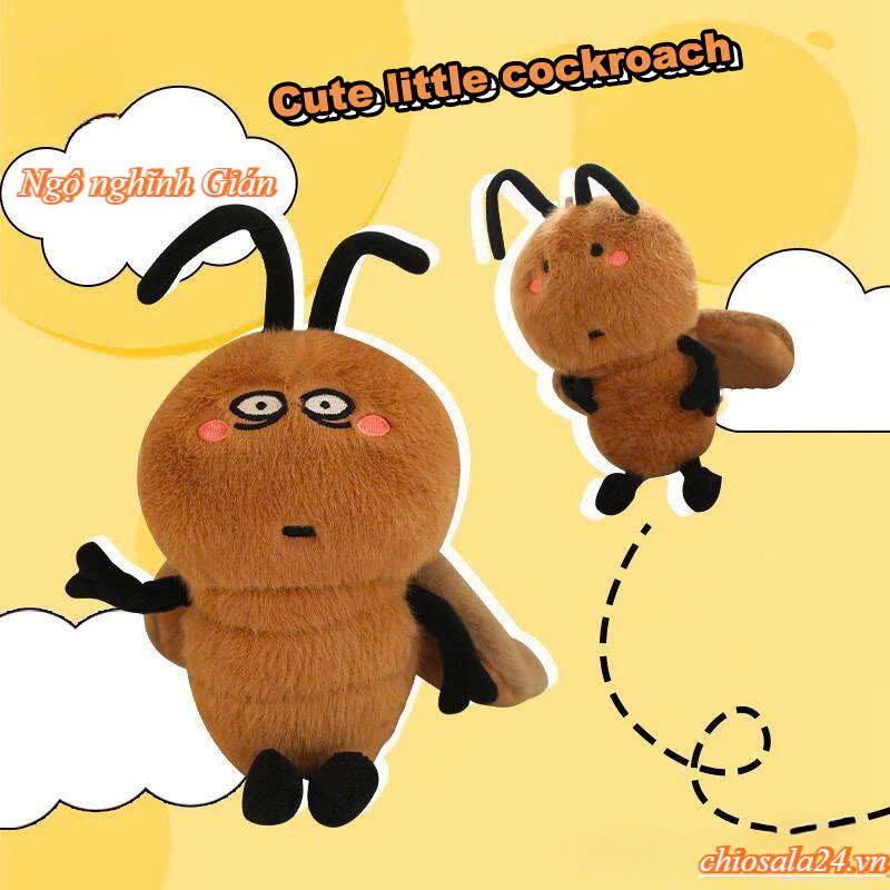 Gấu bông tiểu cường, con gián vô tri siêu cute siêu hot (16cm---&gt;60cm) hàng cao cấp lông mềm mịn êm ái, an toàn cho trẻ