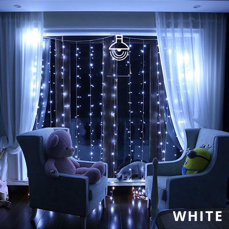 8 Modes Warm Home Wedding Curtain Lights Corridor Led Lighting Decor New Year Christmas Gift