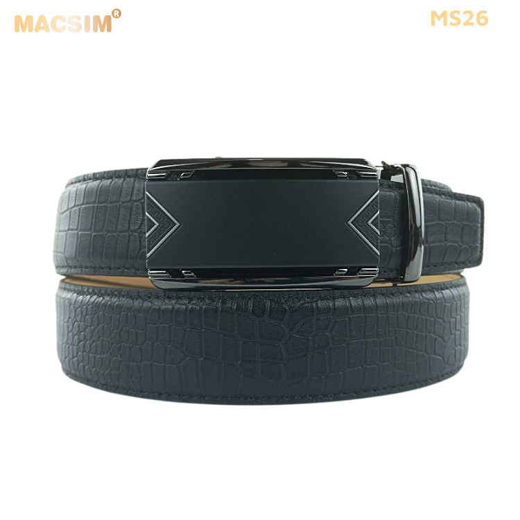 Thắt lưng nam da thật cao cấp nhãn hiệu Macsim MS26