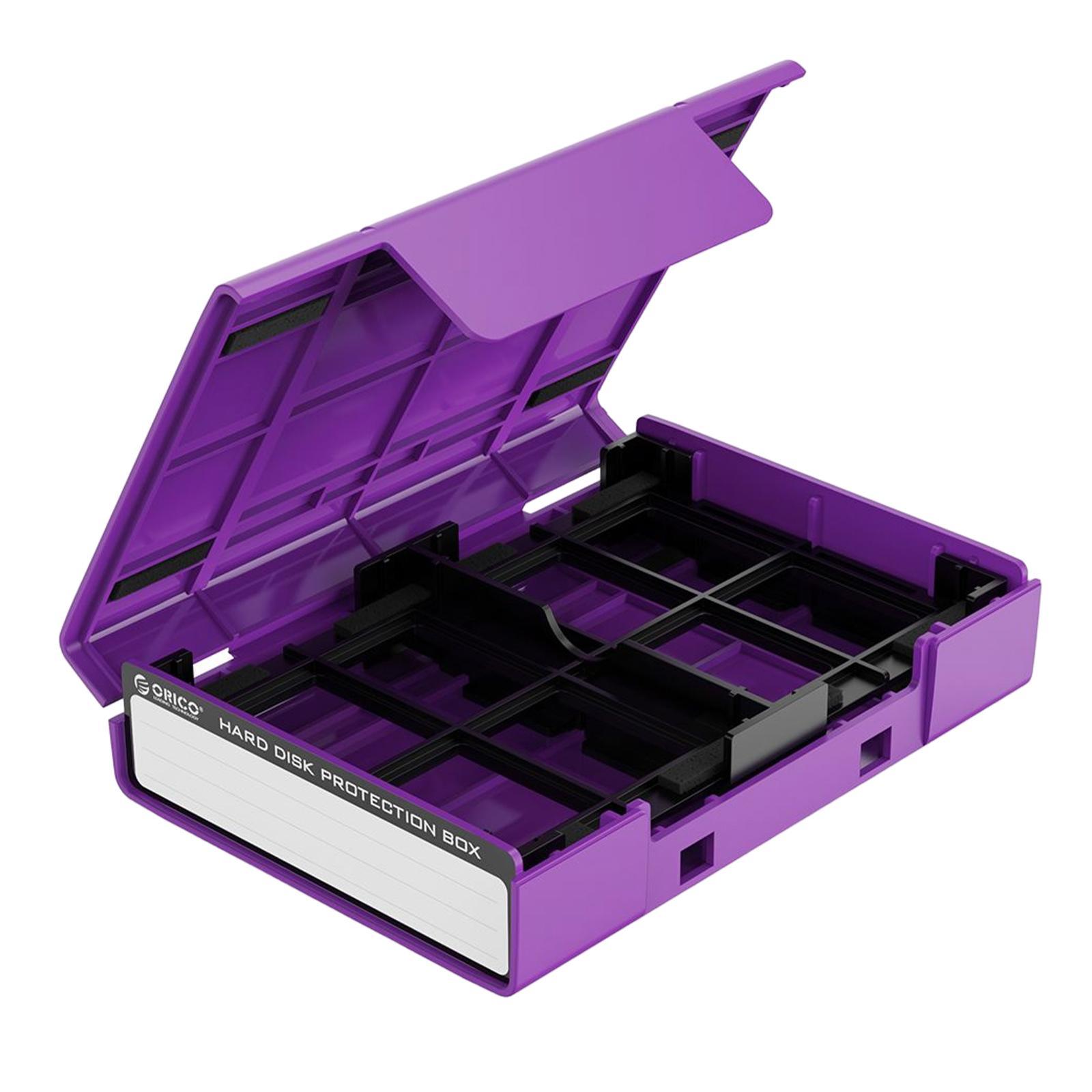 Hard Drive Case with Label Universal Portable for 3.5"/3.5" Hard Drive Disk