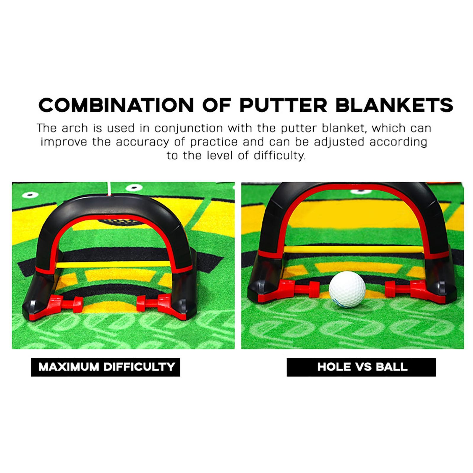 Portable Golf Putting Trainer Golf Training Aid Putting Exerciser for Training Tool