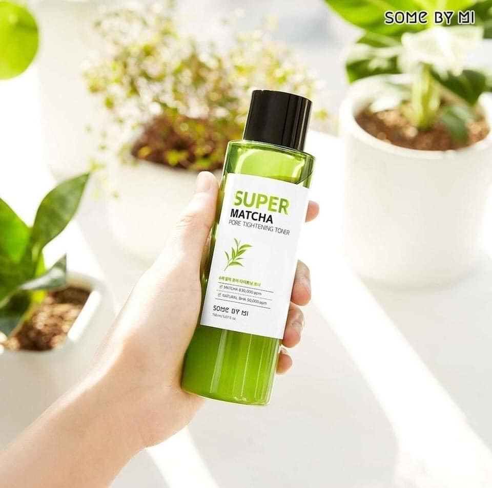 Nước Hoa Hồng Se Khít Lỗ Chân Lông Some By Mi Super Matcha Pore Tightening Toner 150ml + Tặng Kèm 1 Băng Đô Tai Mèo (Màu Ngẫu Nhiên)