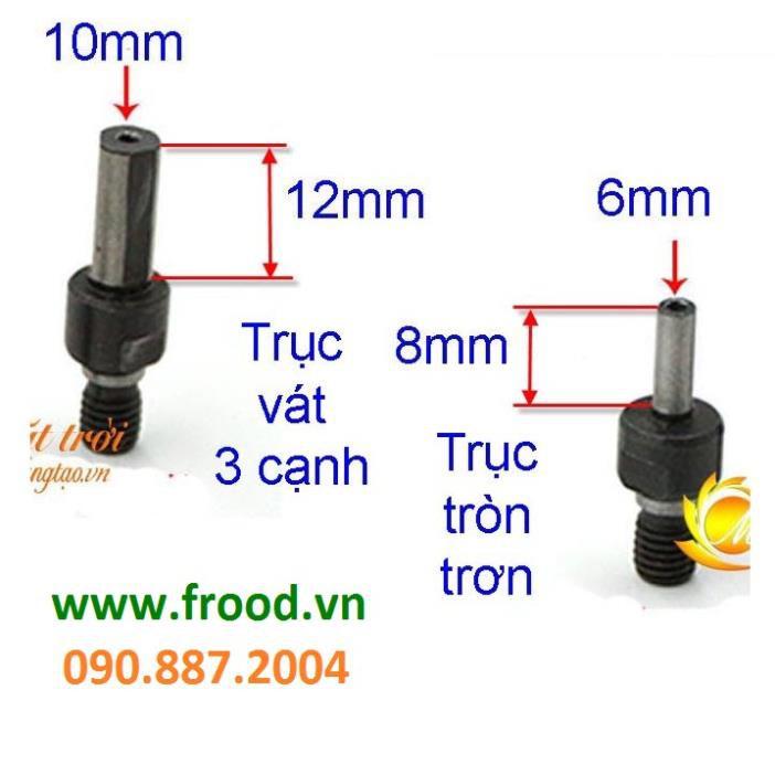 Đầu Chuyển Máy Khoan Thành Máy Cắt, Máy Cưa, Máy Mài TRỤC 6mm hoặc 10mm và các loại phụ kiện