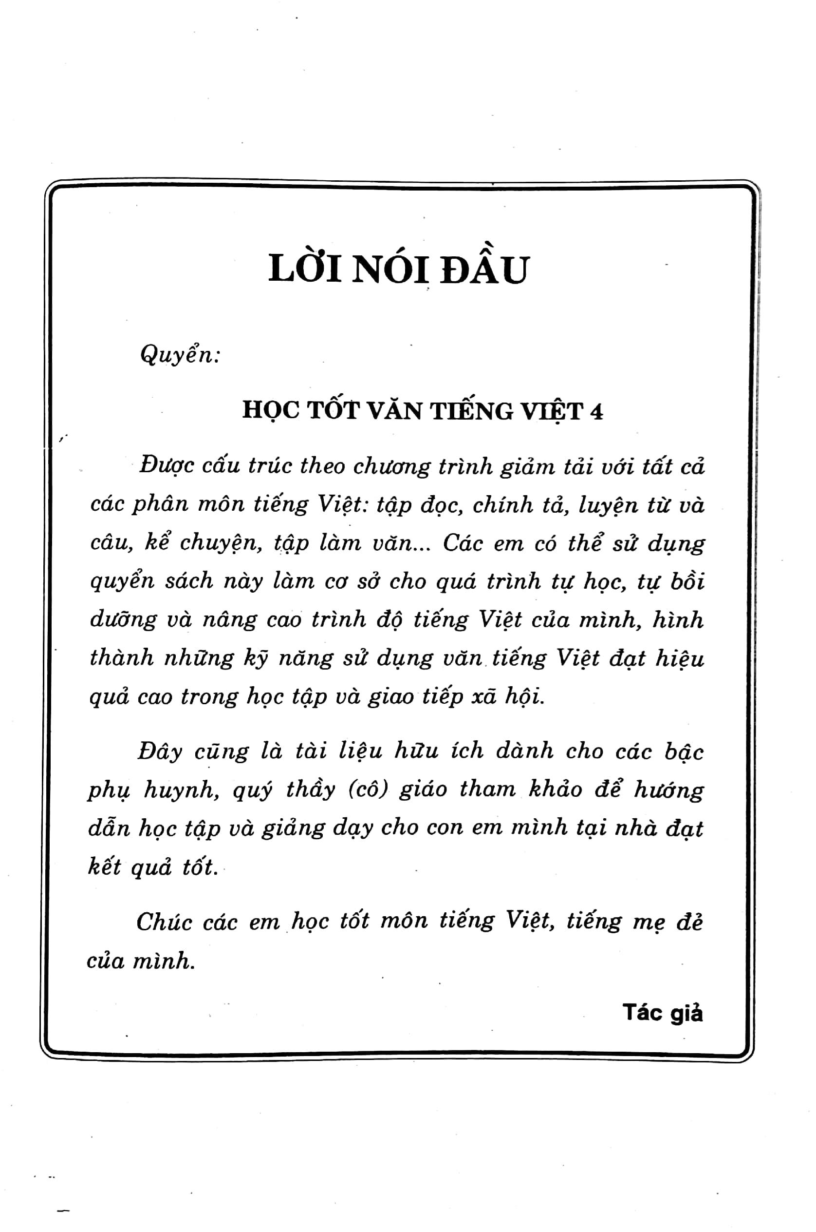 Học Tốt Văn Tiếng Việt 4 Tập 2