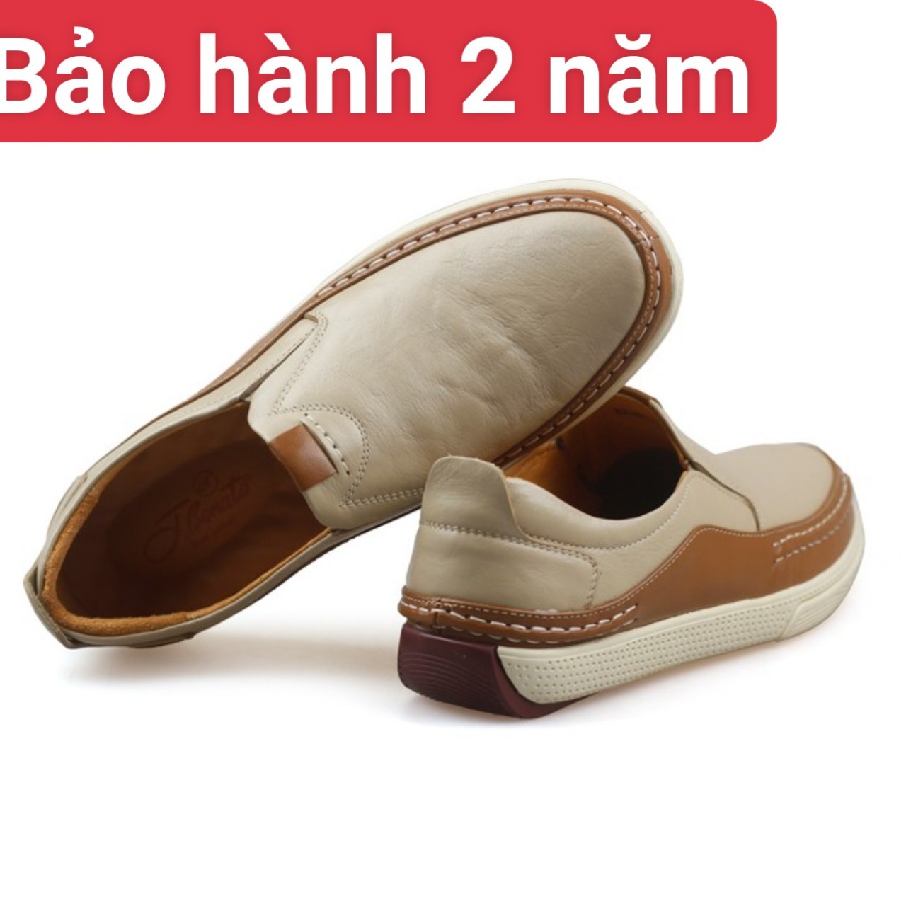 Giày Lười Nam Asia Thiết kế Trẻ Trung Năng Động, 100% Làm Bằng Da Bò Thật Đế Đã Khâu Chắc Chắn