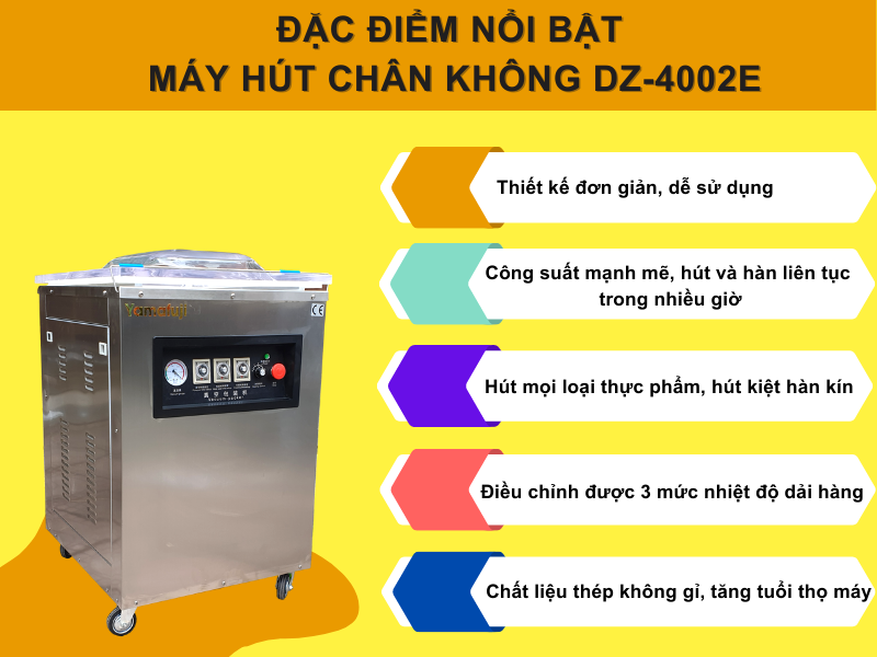 Máy hút chân không Yamafuji DZ-4002E