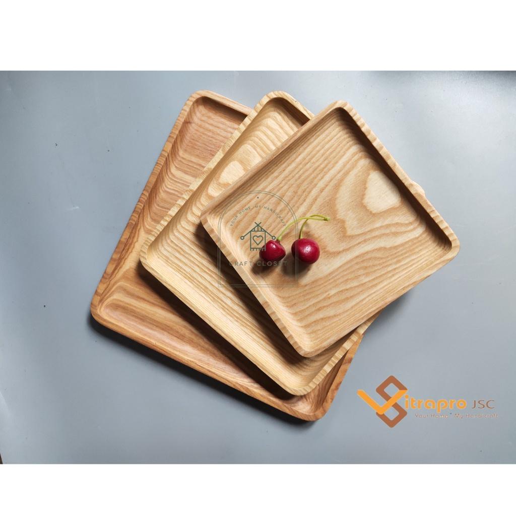 Set Khay Gỗ Tần Bì Decor, Đựng Hoa Quả, Trà Bánh Siêu Xinh