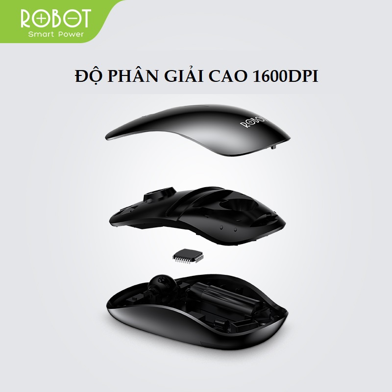 Bộ Bàn Phím Và Chuột Không Dây ROBOT KM3000 - Phạm Vi Kết Nối 20m - Hàng Chính Hãng(Đỏ Đen)